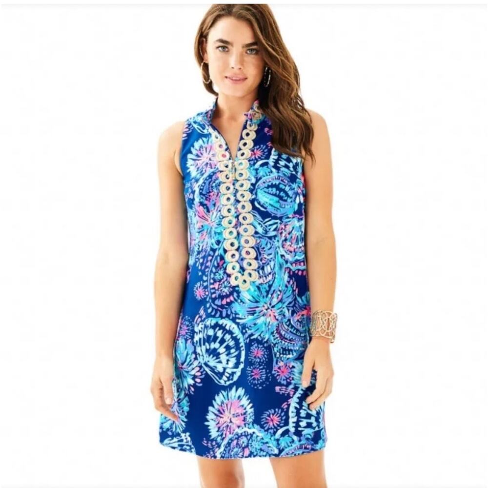 Lilly Pulitzer Jane Shift- Gypsea Girl is the print name Size 12